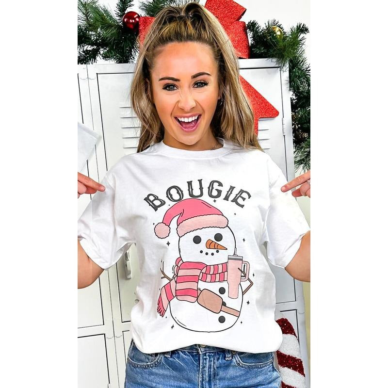 Bougie Slay Snow Girl Graphic T-Shirt Hoodie, Sweatshirt | UrbanDripWear.com