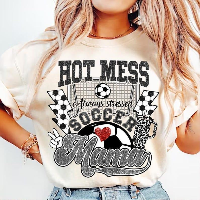 Boujee Soccer Mama tshirt, Game Day Soccer tshirt, Sports Mom T-Shirt, mother's day gift Hoodie, Sweatshirt