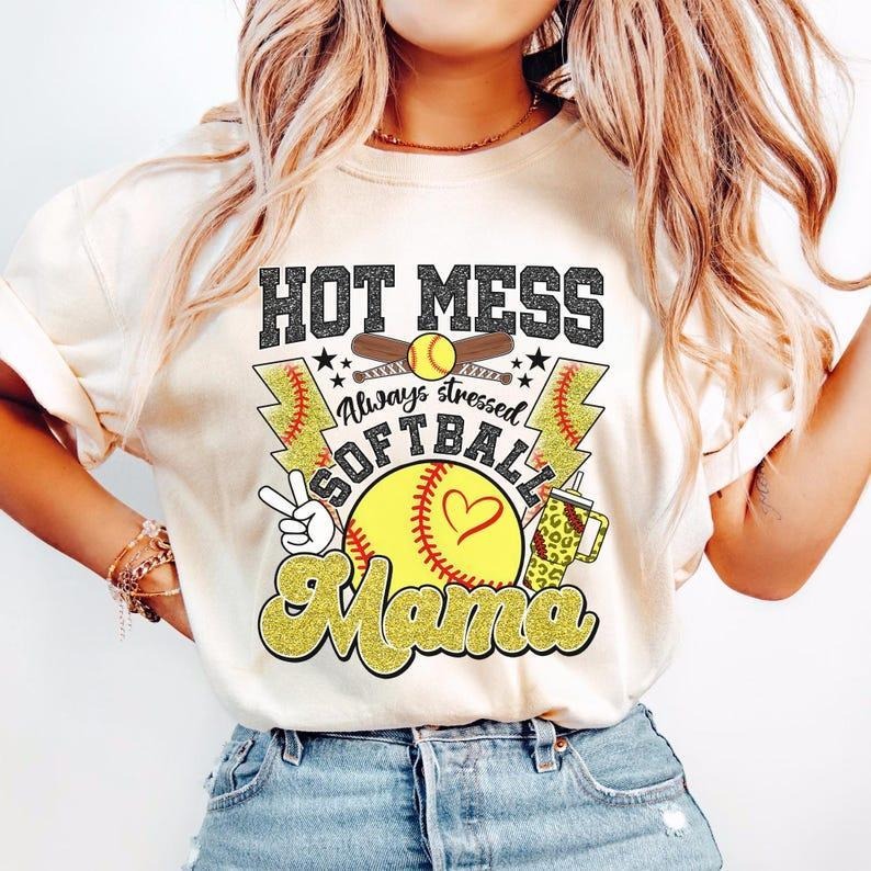 Boujee Softball Mama Shirt, Chic Sports tshirt, Stylish Mama T-Shirt Hoodie, Sweatshirt | UrbanDripWear.com