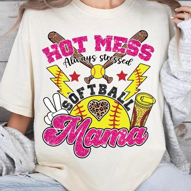 Boujee Softball Mama tshirt, Stylish Sports sweatshirt, Softball Mom T-Shirt, tshirt hot trend Hoodie | UrbanDripWear.com