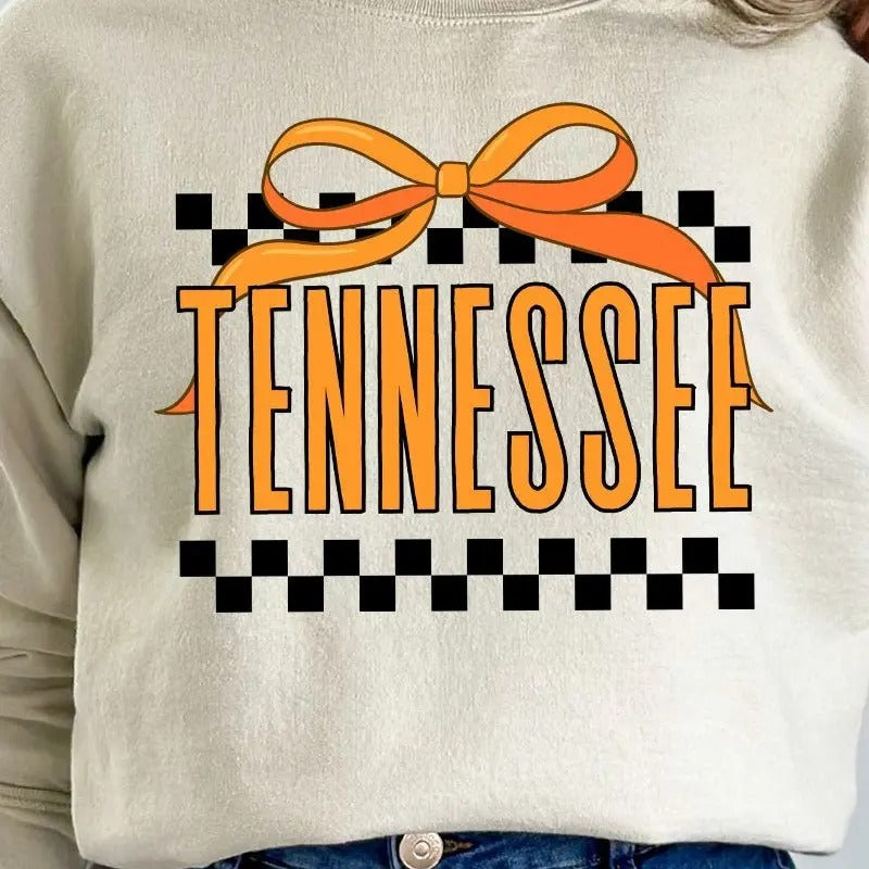 Bow Tennessee Check Unisex NuBlend Crew Sweatshirt T-Shirts, Hoodie | UrbanDripWear.com