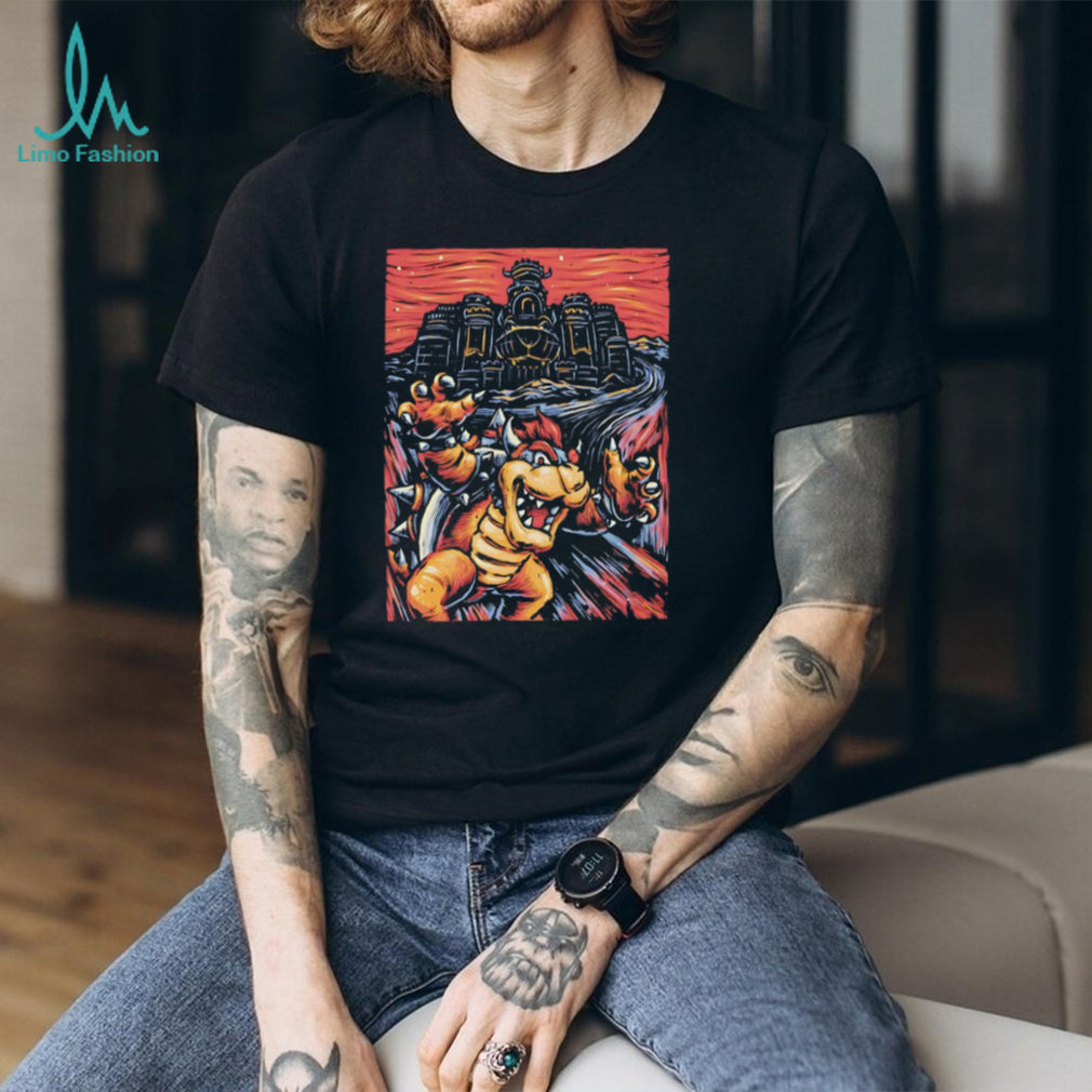 Bowser Castle Video Game Graphic T Shirt