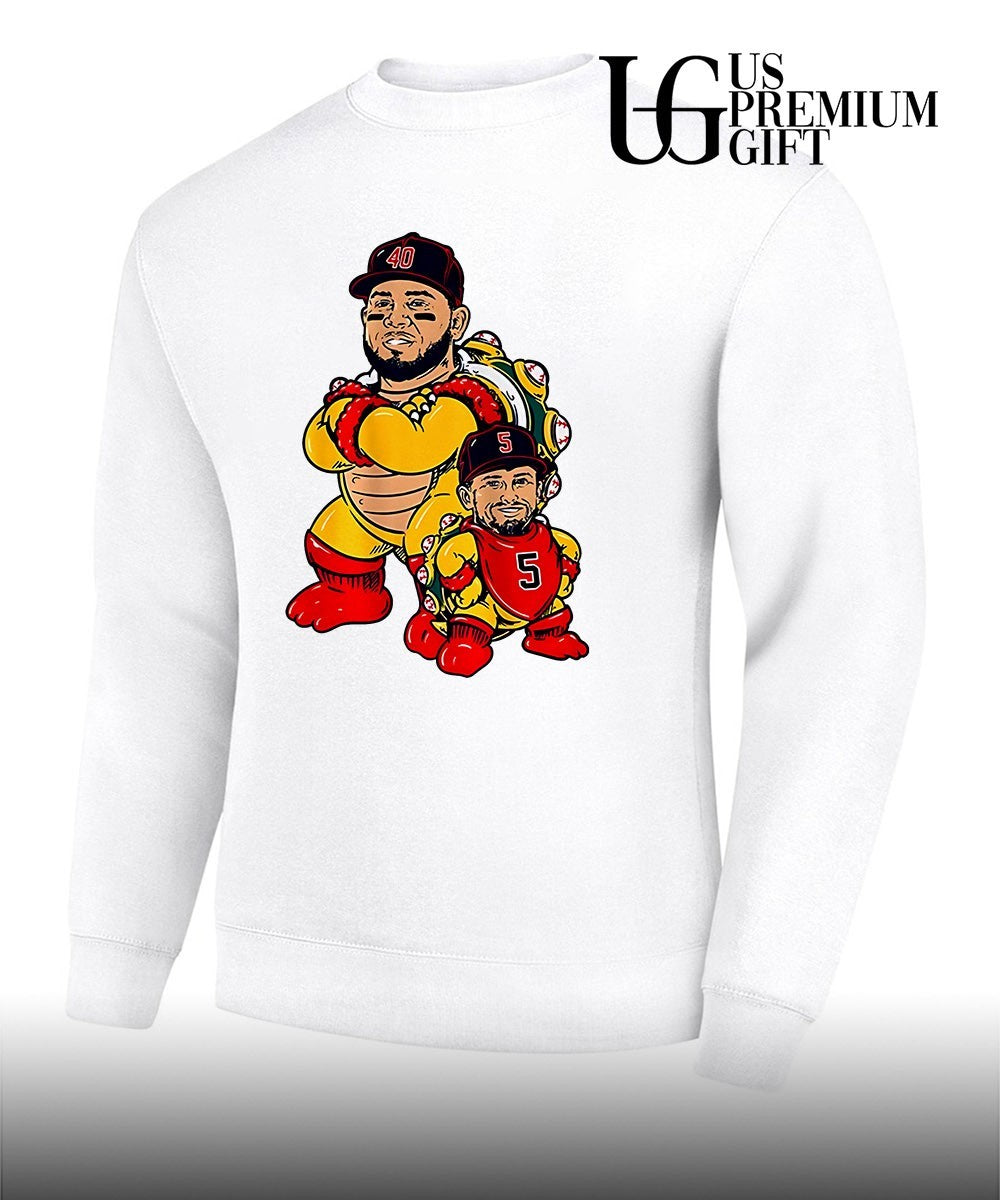 Bowser & Mini Bowser Willson Contreras and Caleb Durbin Boston Red Sox baseball shirt