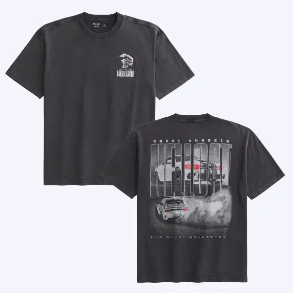 Boxy Dodge Charger Hellcat Graphic Shirt Gift For Boyfriend, Classic Dodge Charger  T-shirt Sweatshirt Hoodie