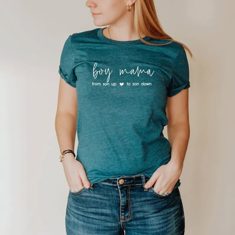 Boy Mama Shirt, From Son Up to Son Down Shirt, Mothers Day Shirt, Mom Shirt, Mommy Hoodie, Sweatshirt | UrbanDripWear.com
