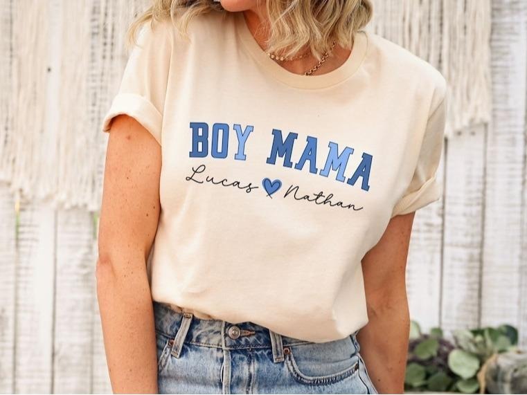 Boy Mama Shirt Hoodie, Sweatshirt | UrbanDripWear.com