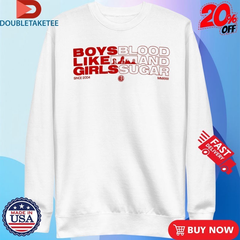 Boys Like Girls Blood And Sugar Since 2004 Text Block Shirts