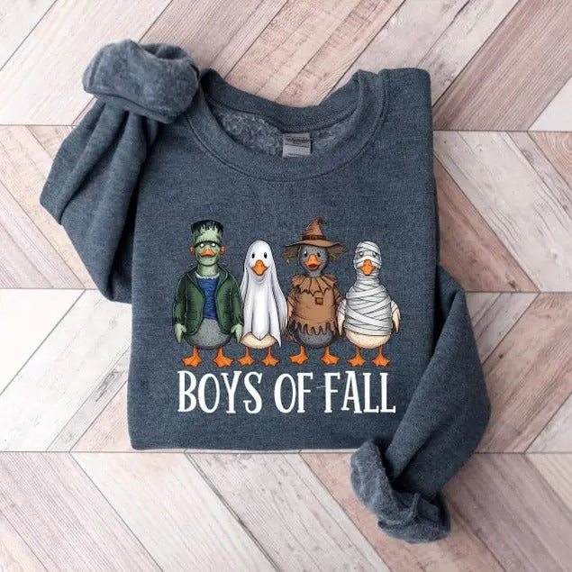 Boys of Fall Sweatshirt, Fall Vibes Pullover Shirt, Spooky gift T Shirt Hoodie | UrbanDripWear.com