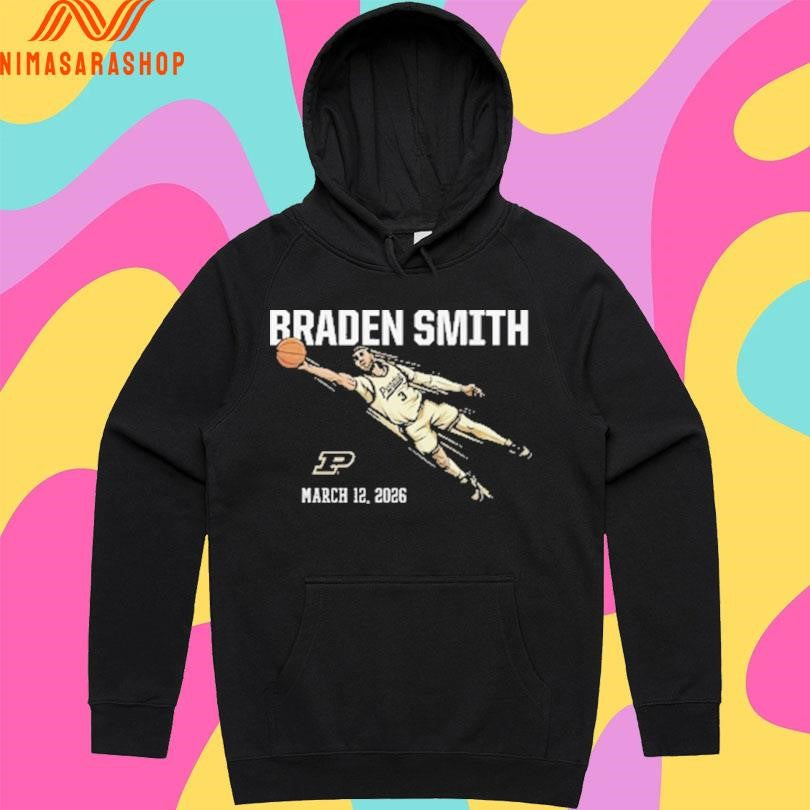 Braden Smith March 12 2026 Purdue Boilermakers Men’s Basketball Shirts