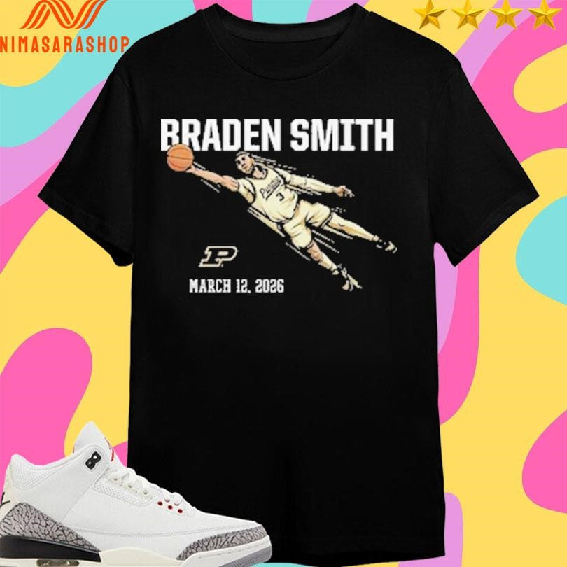 Braden Smith March 12 2026 Purdue Boilermakers Men’s Basketball Shirts