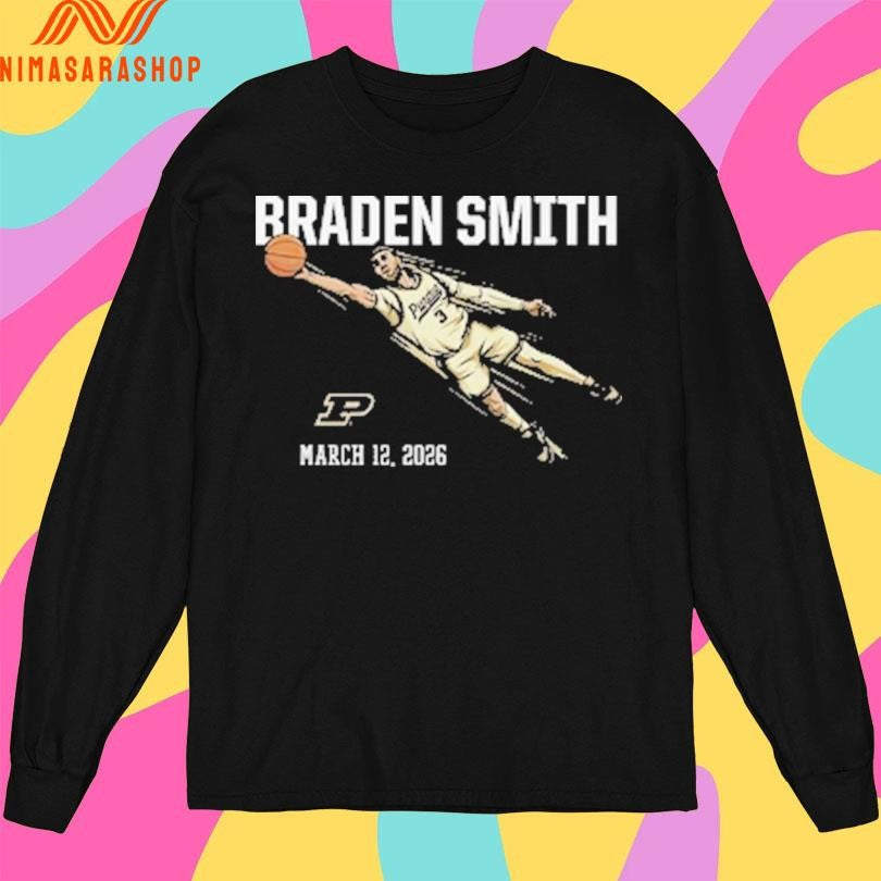 Braden Smith March 12 2026 Purdue Boilermakers Men’s Basketball Shirts