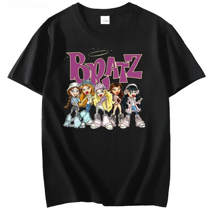 Bratz Squad T Shirt, The Girl With A Passion For Fashion, 2024 Summer Girls Short Sleeved Tees, Men's Cotton Casual Short...