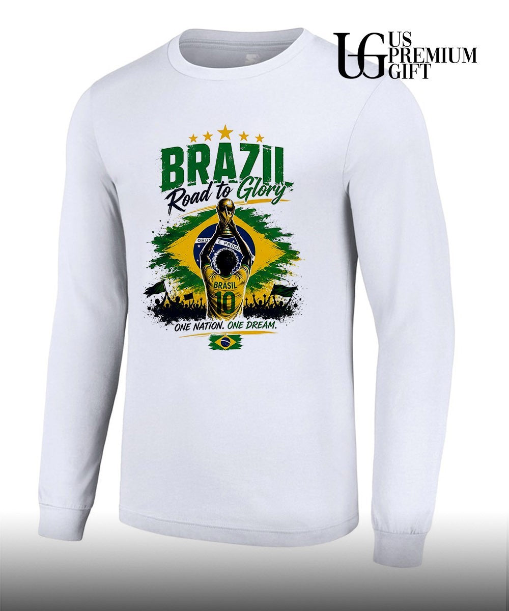 Brazil 2026 World Cup Road to Glory One Nation One Dream shirt