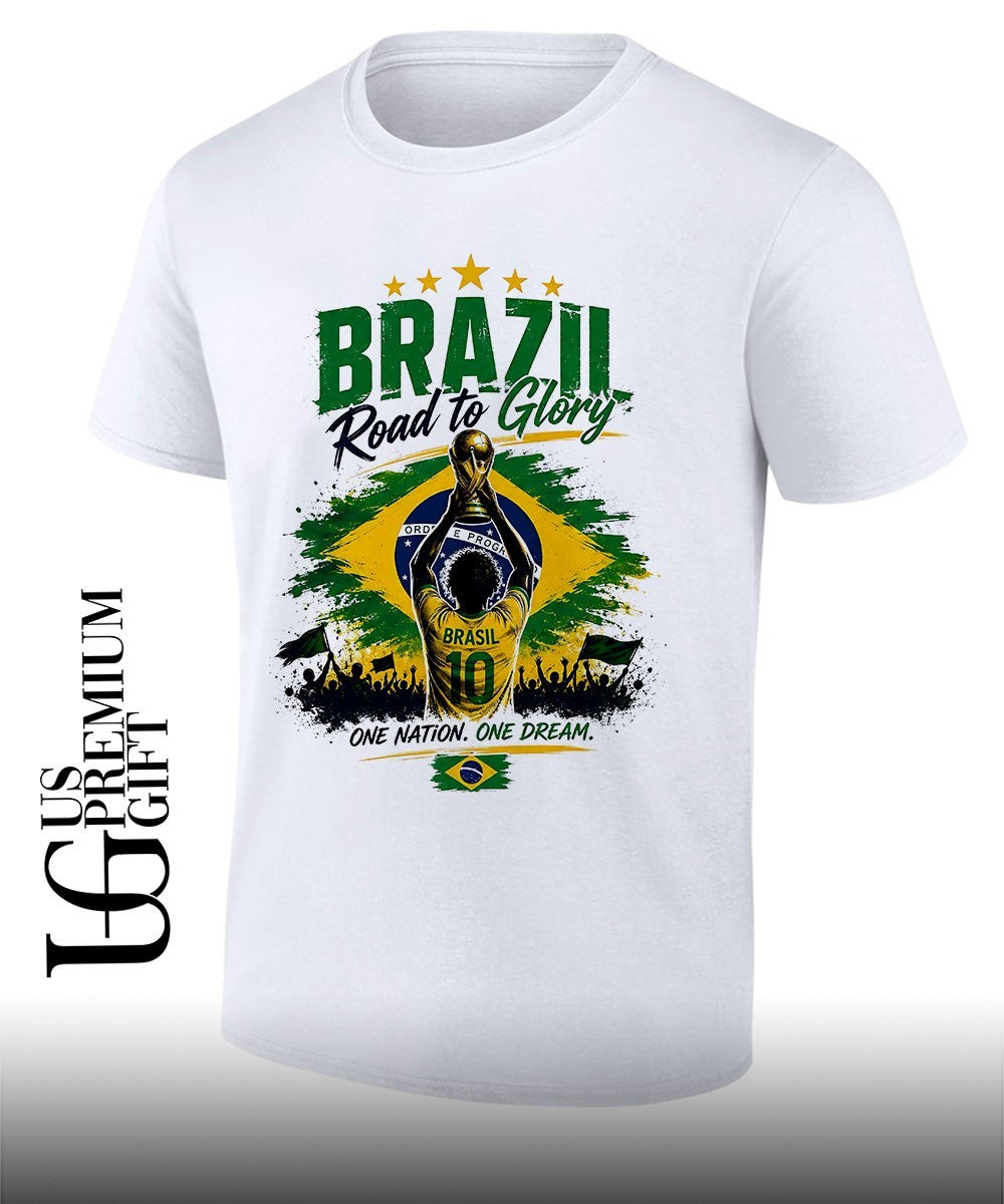 Brazil 2026 World Cup Road to Glory One Nation One Dream shirt