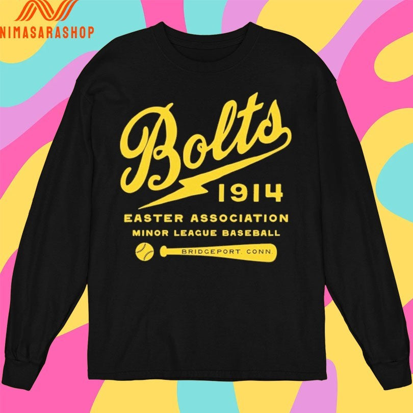 Bridgeport Bolts 1914 Easter Association Minor League Baseball Bridgeport Conn Shirts
