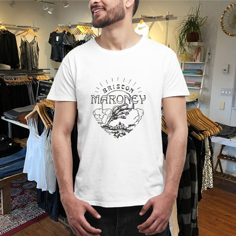 Briston Maroney Skull Town Skeleton Hand Shirts