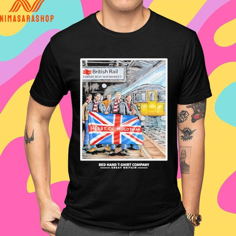 British Rail Edinburgh Haymarket Heart Of Midlothian Shirts