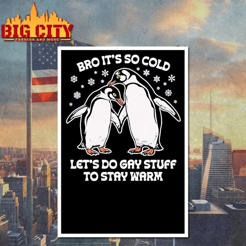 Bro It’s So Cold Let’s Do Gay Stuff To Stay Warm t-shirt