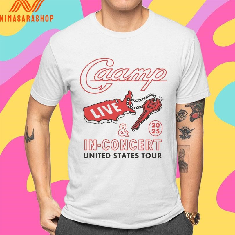 Brothers Keychain Caamp Live And In Concert United States Tour Shirts