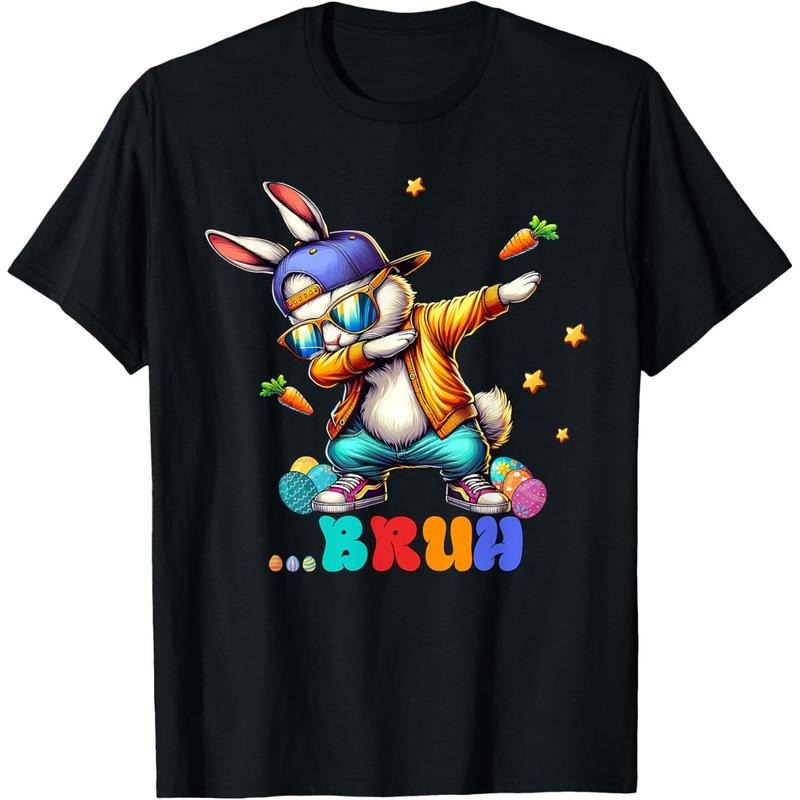Bruh Dab Bunny Easter Unisex Easter Funny T-Shirt Hoodie, Sweatshirt | UrbanDripWear.com