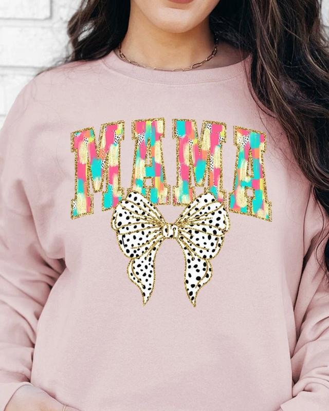 Brushed Colorful Mama Unisex NuBlend Crew Sweatshirt T-Shirts, Hoodie | UrbanDripWear.com