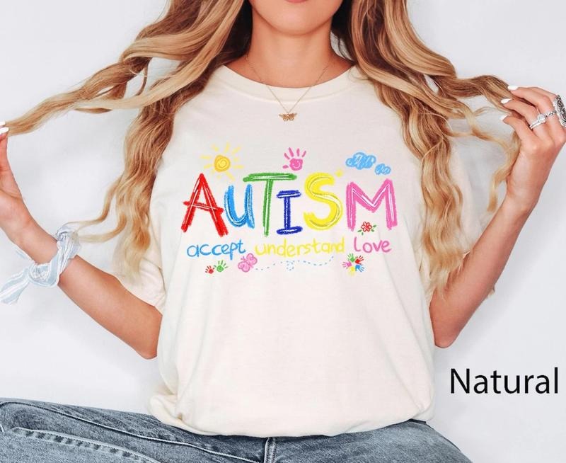 Brushstroke Autism Shirt, Autism Awareness Shirt, Autism Puzzle Pieces Shirt, Autism Shirt Hoodie, Sweatshirt