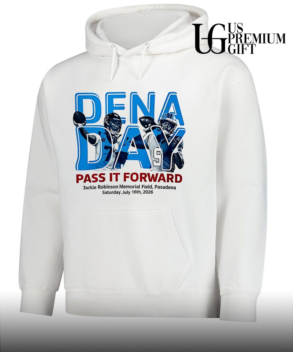 Bryce Young and CJ Stroud wearing Dena Day Pass It Forward Carolina Panthers 2026 shirt