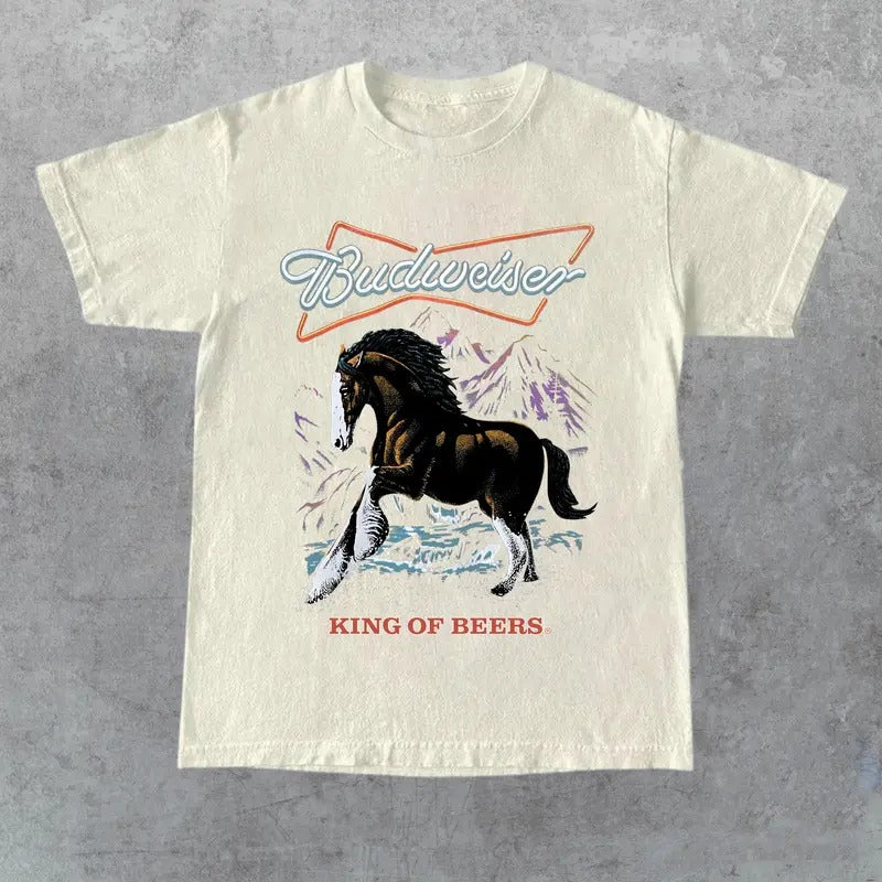 Budweiser King of Beers T-shirt, Gift for Her, Gift for Him, Gift for Friend Hoodie, Sweatshirt | UrbanDripWear.com