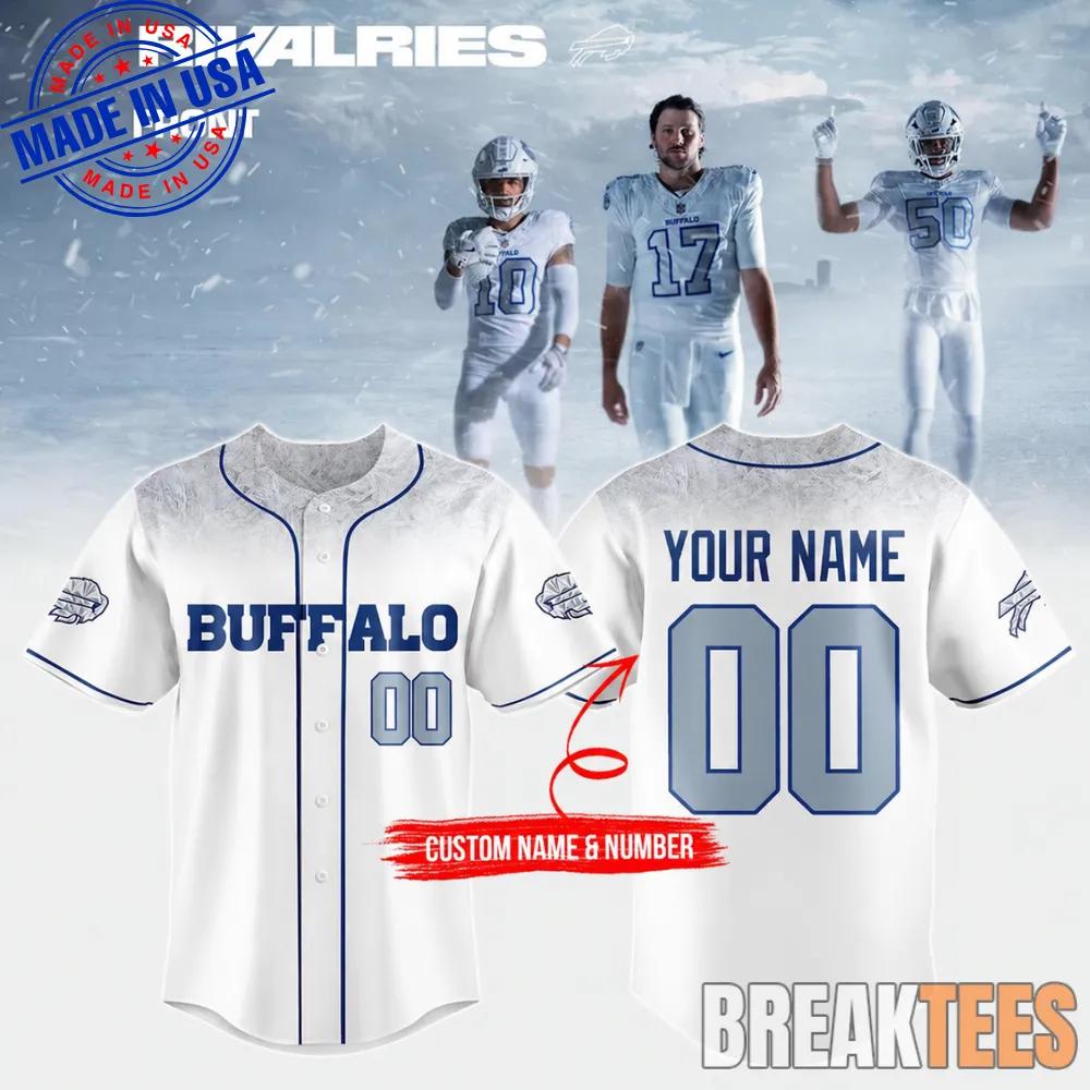 Buffalo Bills Custom White Jersey 2026 – Personalized Name & Number Fan Gift