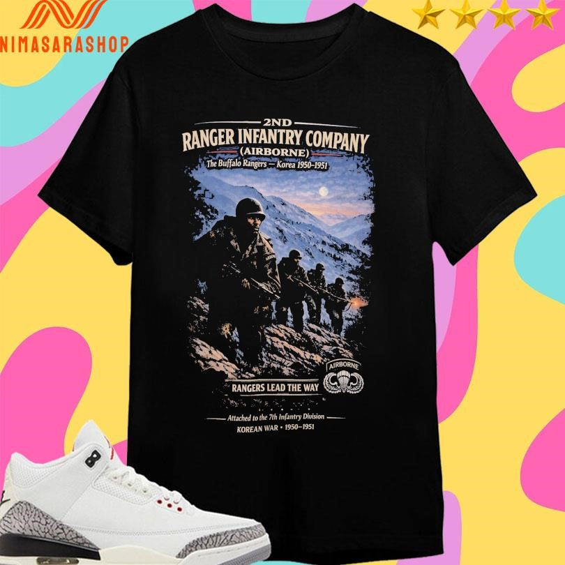 Buffalo Rangers 2nd Ranger Infantry Company Airborne The Buffalo Rangers Korea 1950-1951 Shirts