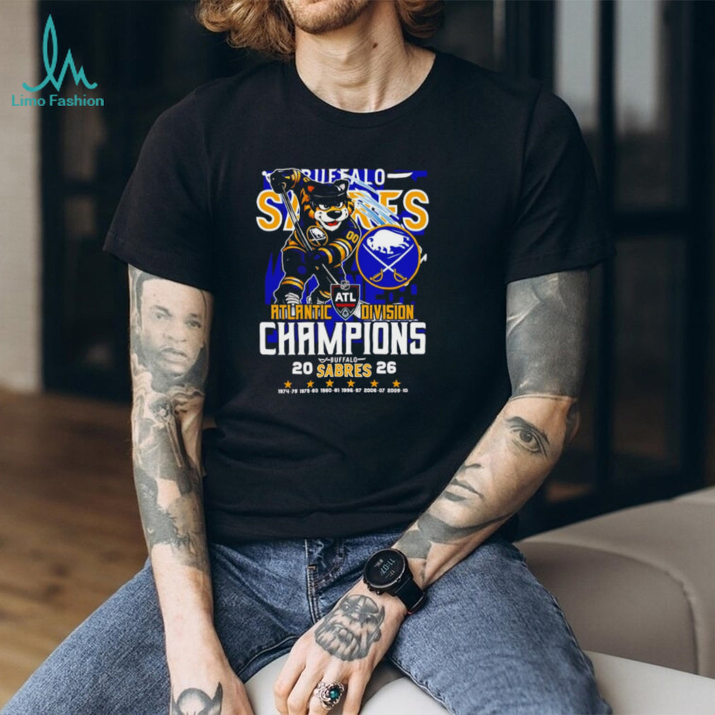 Buffalo Sabres 2026 Atlantic Division Champions Commemorative T Shirt