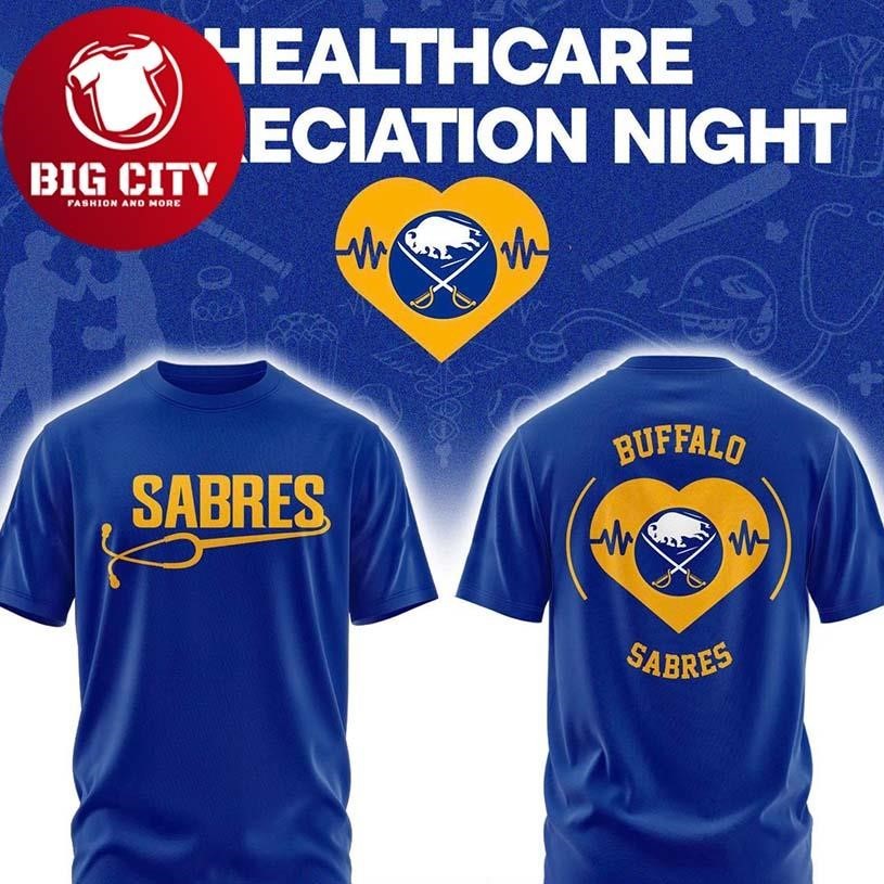 Buffalo Sabres Healthcare Appreciation Night 2026 NHL Two Sided Shirt