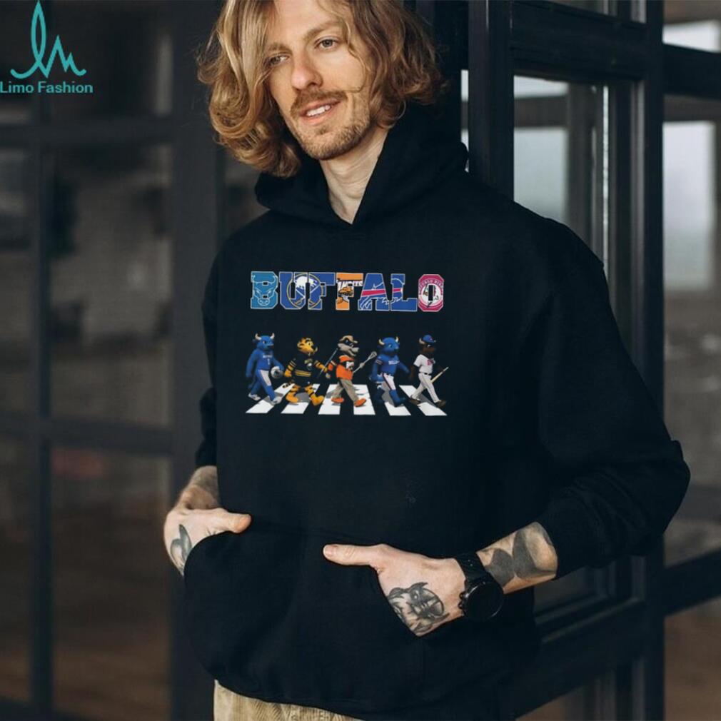 Buffalo Sports Mascots Abbey Road Crossing T Shirt