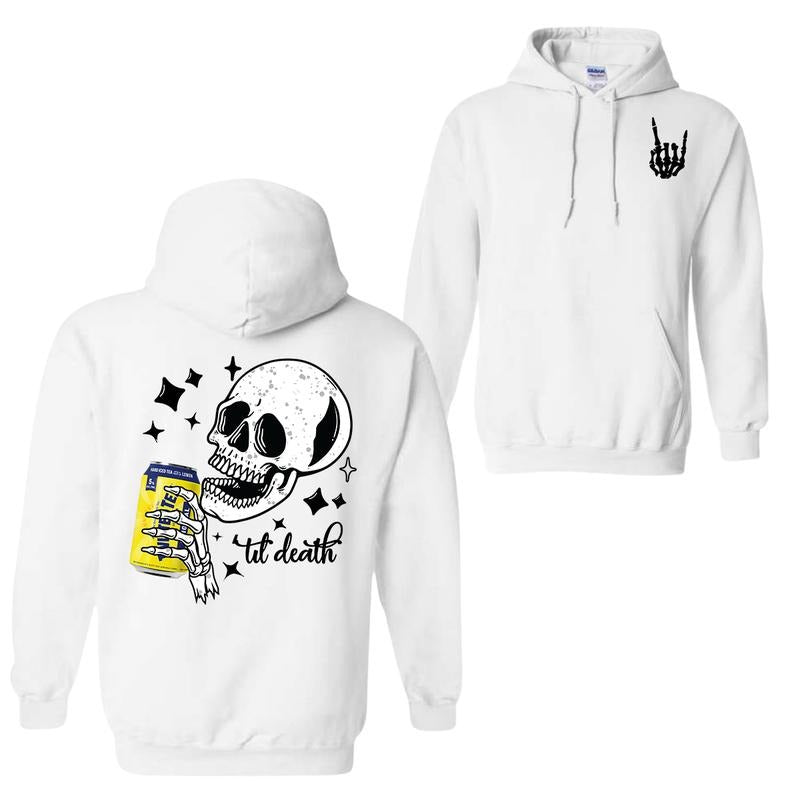 Bull Energy Drink 2 Sided Hoodie Sweatshirt T-shirt, Twisted Tea Til Death Hoodie For Men And Women | UrbanDripWear.com
