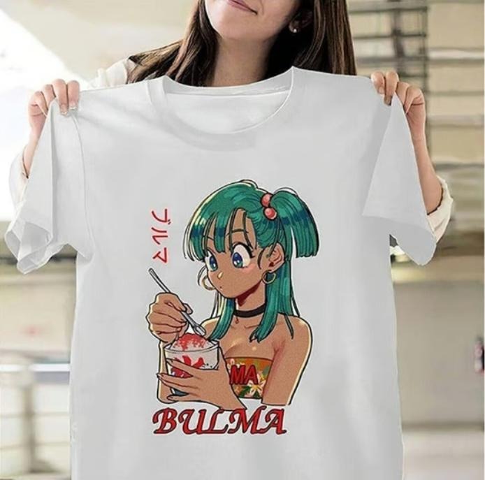 Bulma - Unisex Anime T-Shirt, Anime Manga Unisex T-Shirt Comfort Top Hoodie, Sweatshirt | UrbanDripWear.com