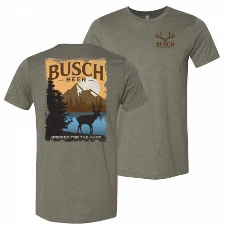 Busch Beer Brewed For The Hunt Front and Back Print T-Shirt Hoodie, Sweatshirt | UrbanDripWear.com
