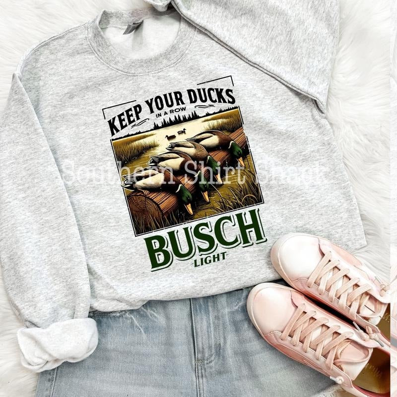Busch Duck Hunting Sweatshirt | Duck Season Sweatshirt T-Shirts, Hoodie | UrbanDripWear.com