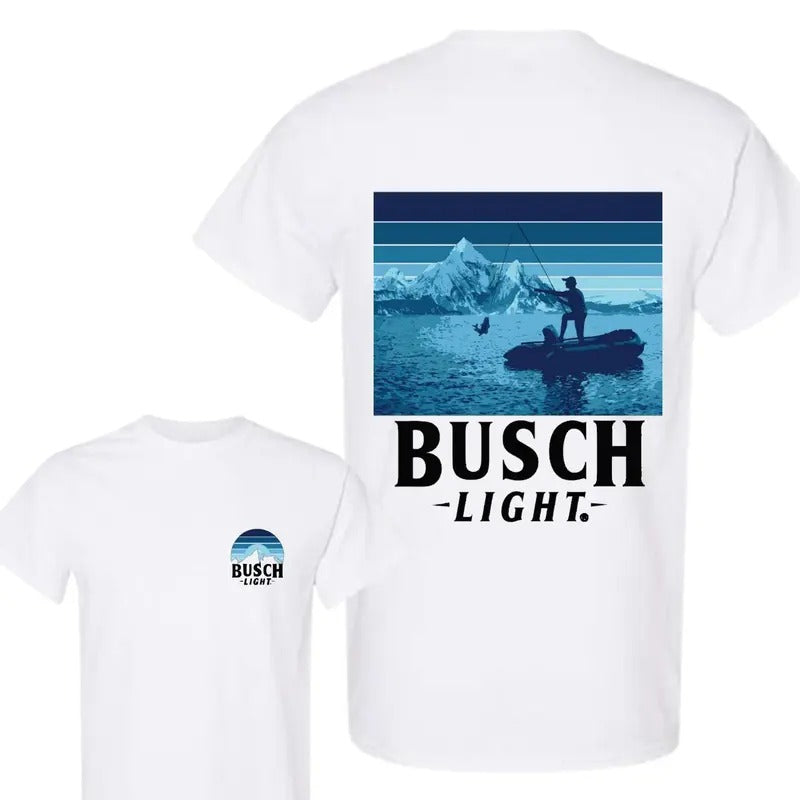 Busch Light 2 Sided T-Shirt, For Men And Women, Trendy Shirt Top Cotton Hoodie, Sweatshirt | UrbanDripWear.com