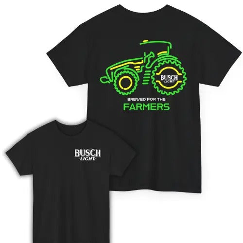 Busch Light Farmers Tractor Both Sided Unisex T-Shirt Fabric Menswear Hoodie, Sweatshirt | UrbanDripWear.com