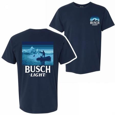 Busch Light Fishing Front and Back Print T-Shirt Hoodie, Sweatshirt | UrbanDripWear.com