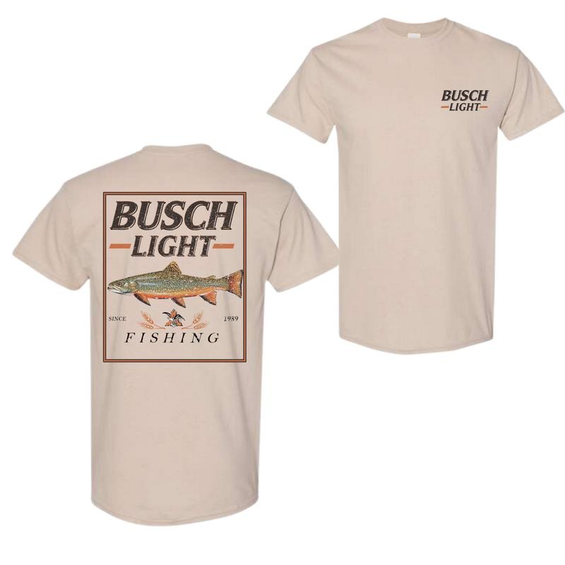 Busch Light Fishing Perch T-Shirt, Unisex T-Shirt, Full Color T-Shirt, For Men, For Women Cotton Menswear Hoodie, Sweatshirt