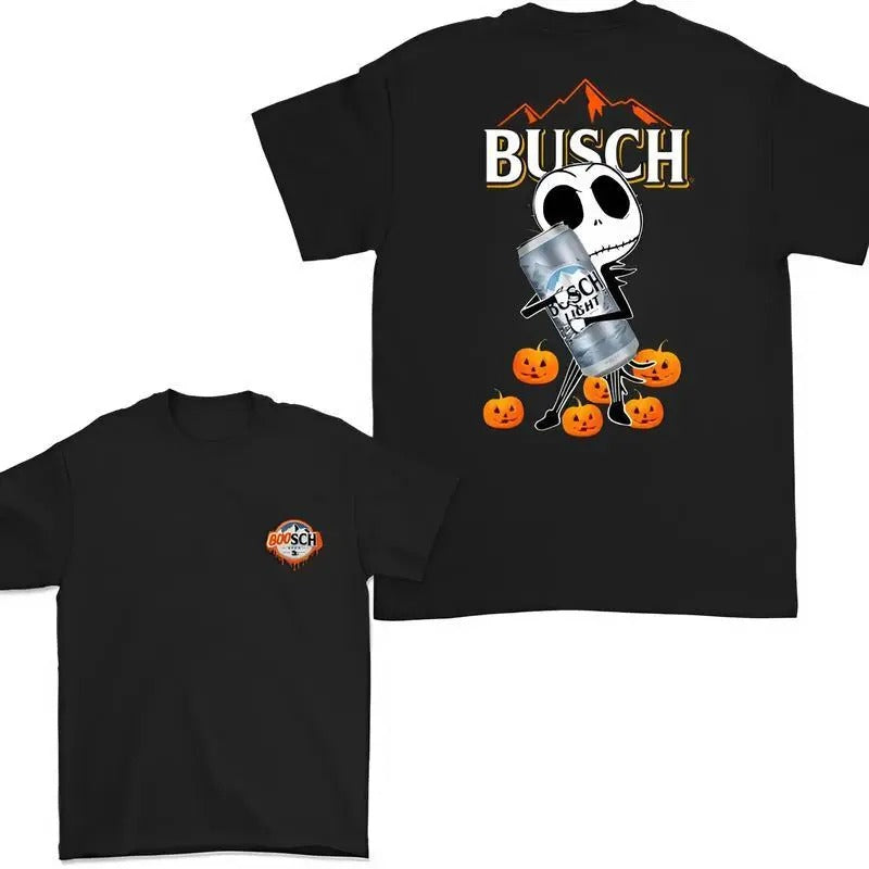Busch Light Halloween Shirt, Jack Hug Busch Light Skellington Hallooween Shirt, Skeleton Busch Light Tshirt, Busch Light...