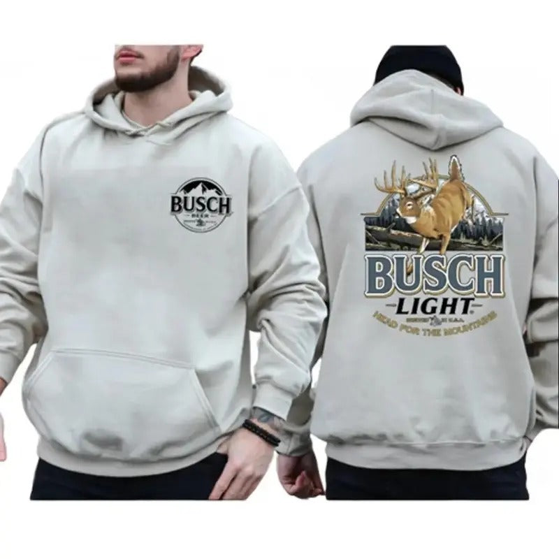 Busch Light Head For The Mountains Hoodie & Sweater, Men's & Women's Tops Hoodie, Busch Light Sweatshirt T-Shirts