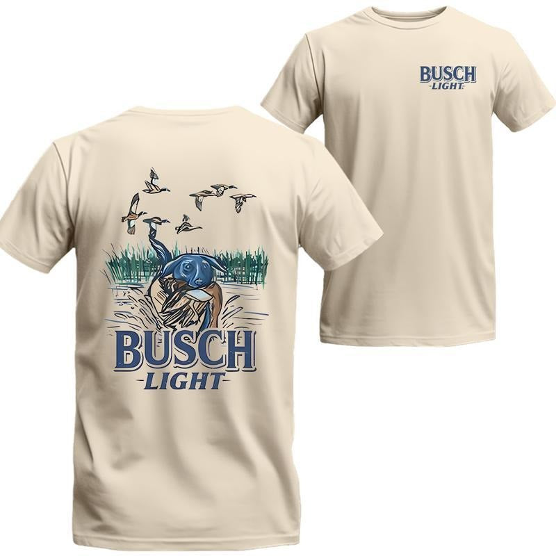 Busch Light Mans Best Friend Dog T-shirt, Busch Light Short Sleeve Tee, Unisex Shirt Hoodie, Sweatshirt | UrbanDripWear.com