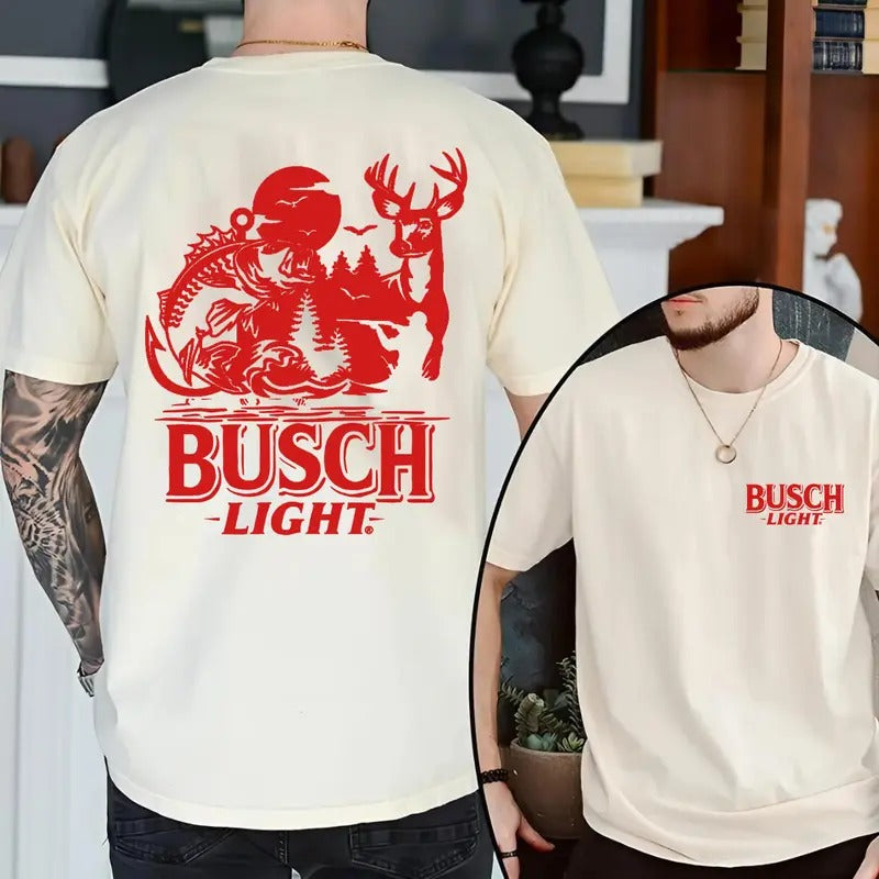 Busch Light Summer Hunting Tshirt, Classic Men's & Women's Long Sleeve Casual T-shirt Hoodie, Sweatshirt | UrbanDripWear.com