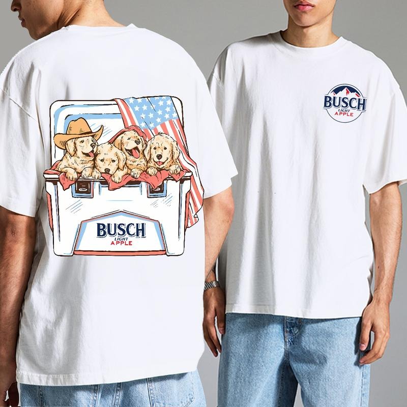 Busch Light Tee, Red White and Busch Light T-shirt, Flag Hoodie, Sweatshirt | UrbanDripWear.com