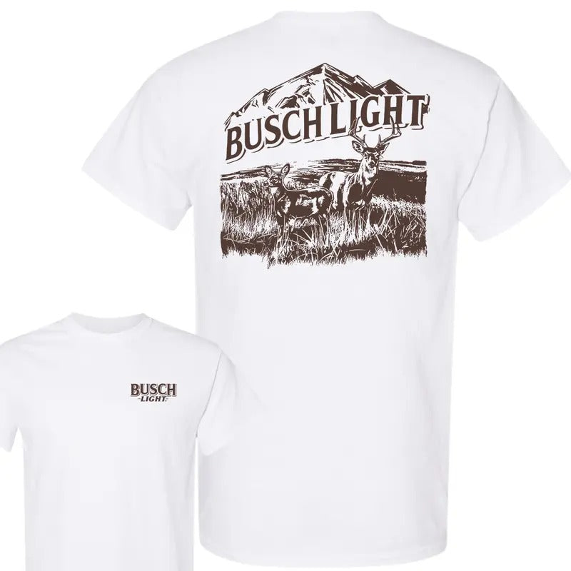 Busch Light Wildlife Deer 2-Sided T-Shirt, Summer T-Shirt, Unisex T-Shirt, For Men, For Women Hoodie, Sweatshirt