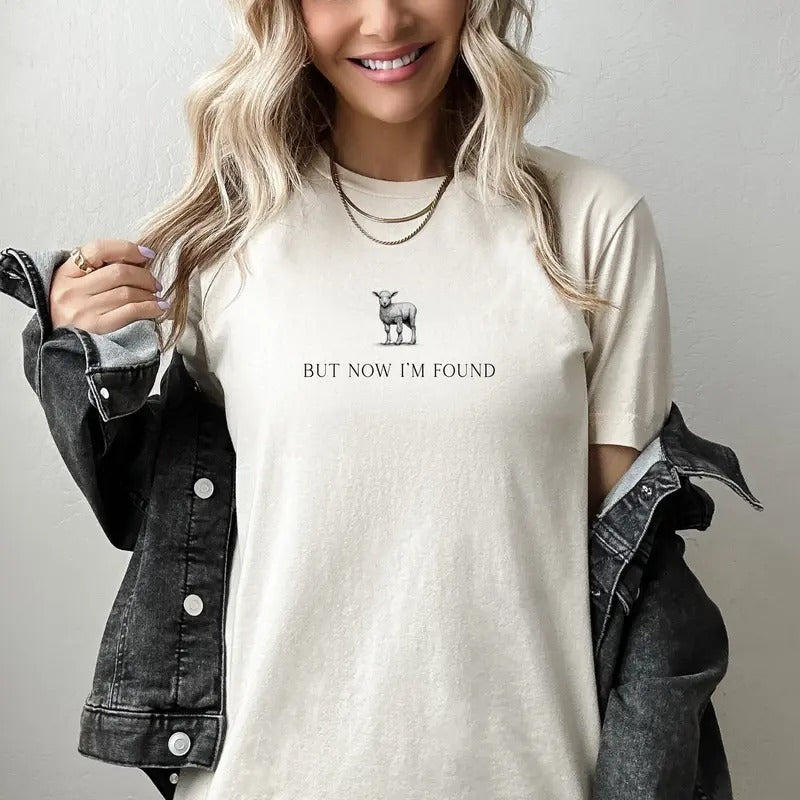 But Now I'm Found Christian T-shirt, Christian Gift, Retro Jesus Tee Hoodie, Sweatshirt | UrbanDripWear.com