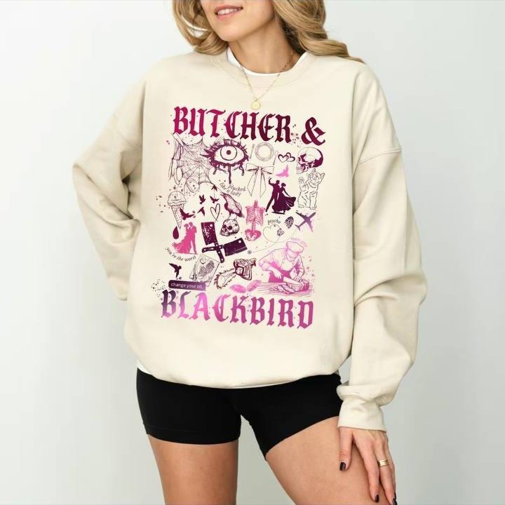 Butcher & Blackbird  Sweatshirt, Butcher And Blackbird Shirt, Book Sweatshirt,Dark Romance Hoodie | UrbanDripWear.com