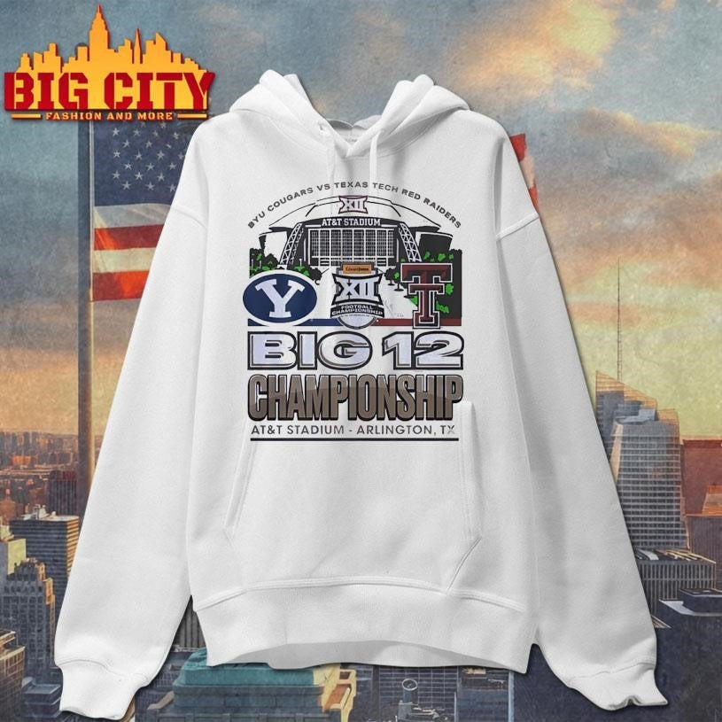 Byu Vs Texas Tech 2025 Big 12 Football Championship Att Stadium Shirt